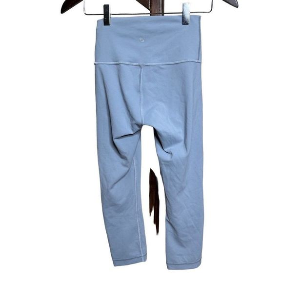 Lululemon Women’s High Rise Sz 2 Nulu  Align Crop 21” Legging Blue Cast LW6AVHS - Picture 3 of 5